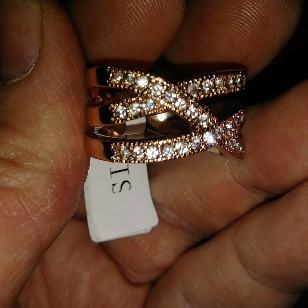CZ Gold Plated Ring - Picture 2 of 3
